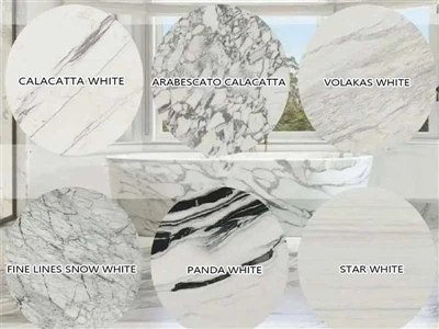 6 suosituinta valkoista marmoria Kiinassa