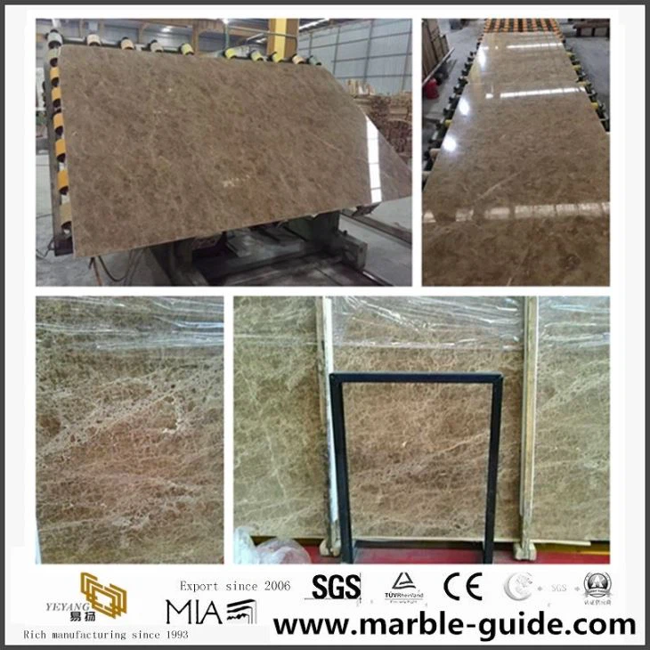 Crystal Emperador Light Marble Slab, Use For Indoor Wall, Outdoor Ground, Floor Covering Tile