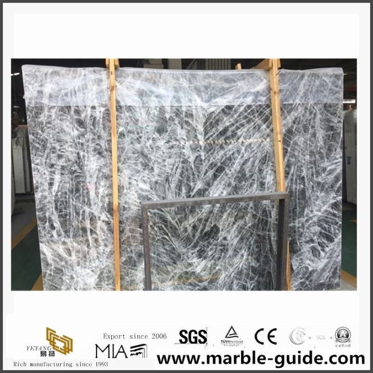 Natural Grey Marble / Snowy Mountain Marble Wall Tiles With Factory Price