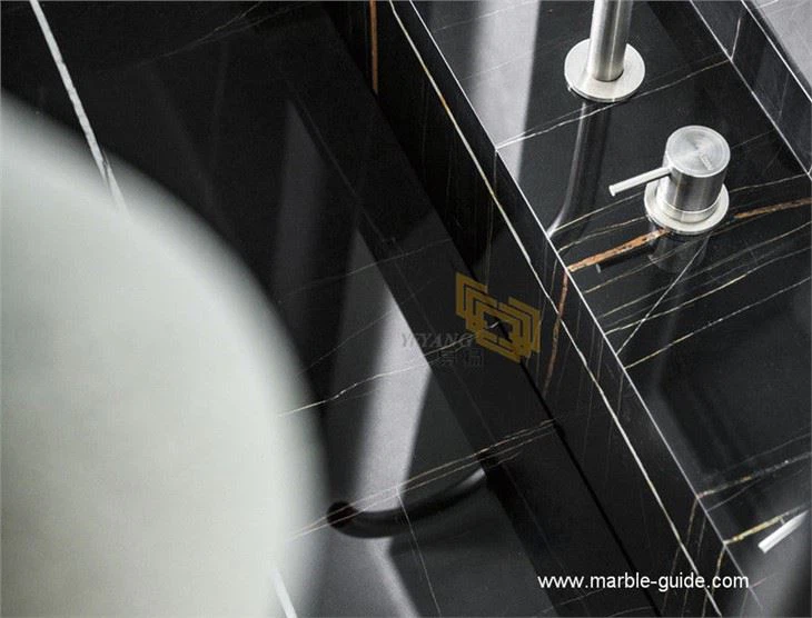Sahara Noir Marble Bathroom Ideas
