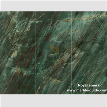 Royal Emerald Kiiltävä kiillotettu vihreä sintrattu kivi taustaseinä